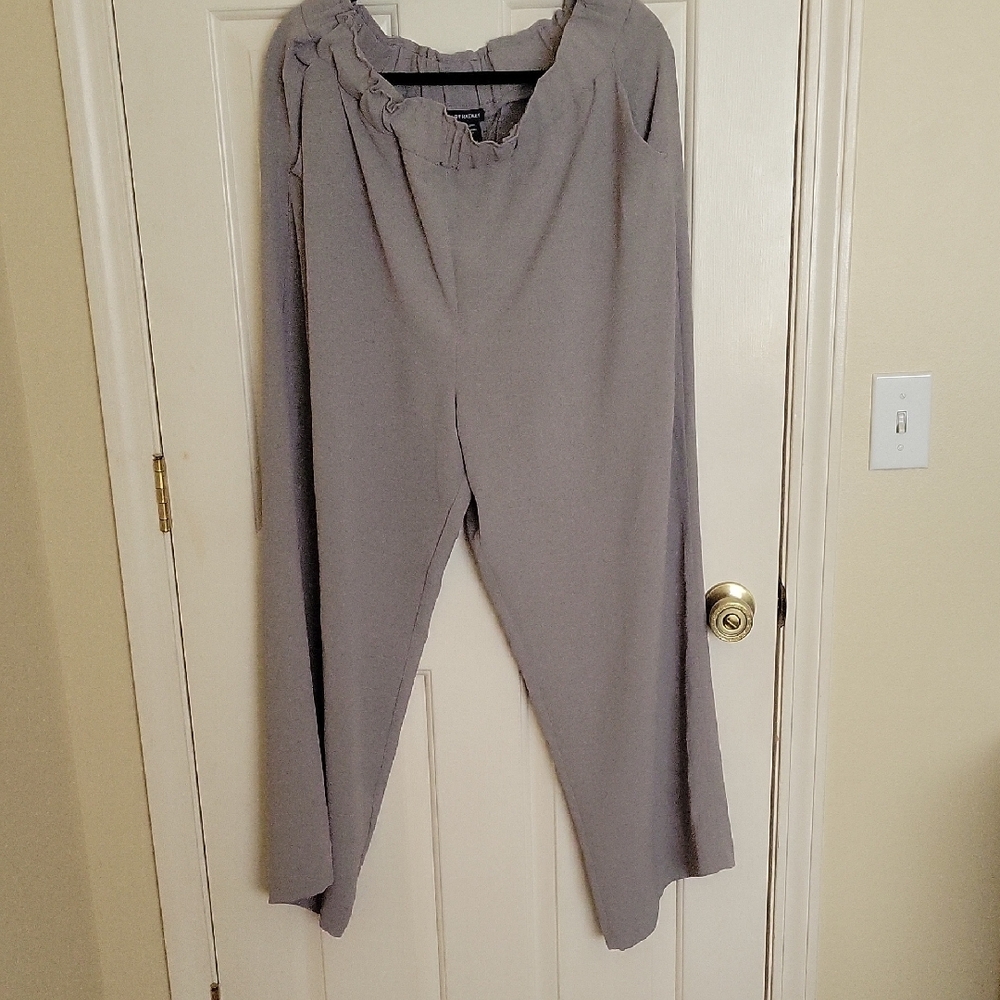Hilary Radley Gray Wide Leg Pants